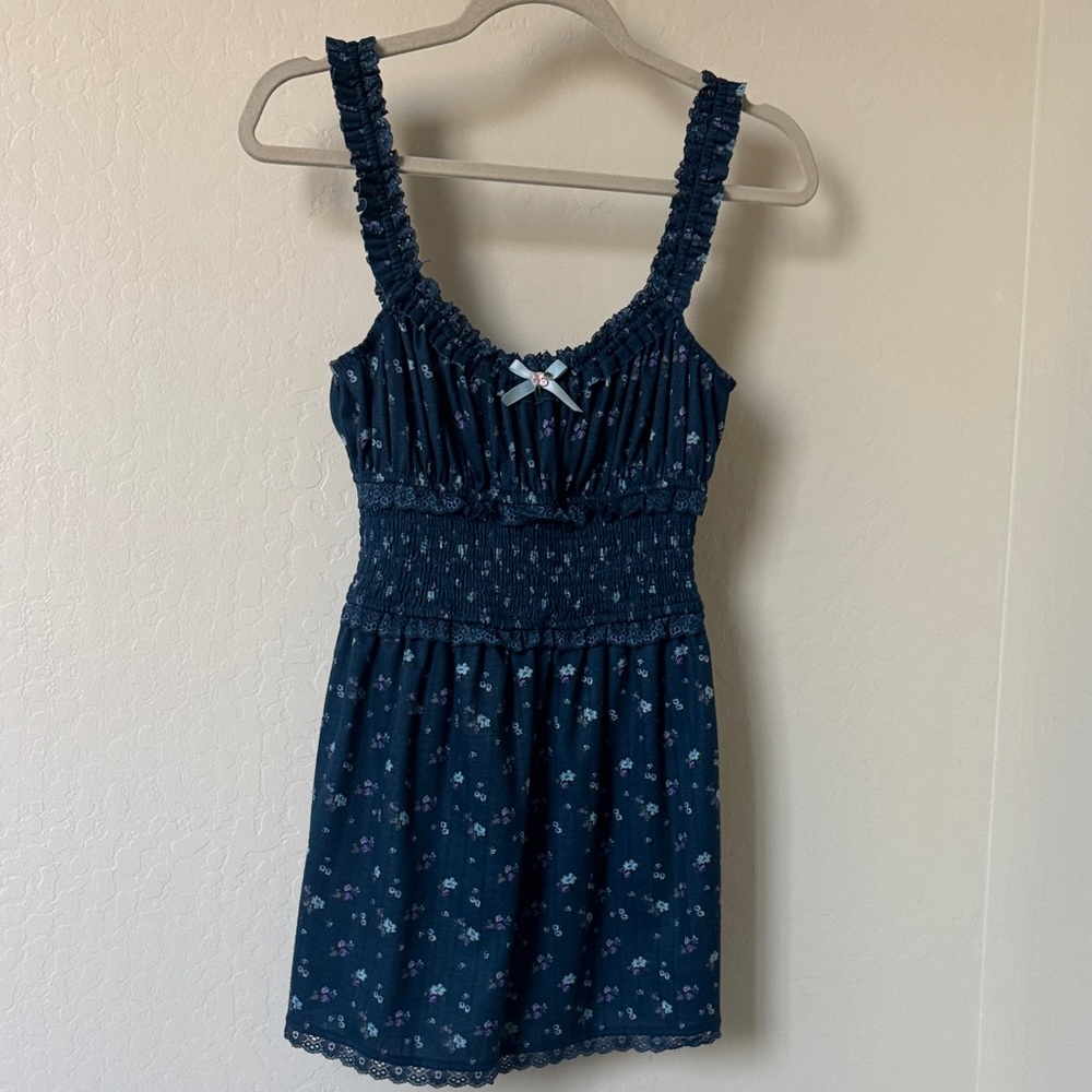 For Love And Lemons Navy Floral woman’s Dress